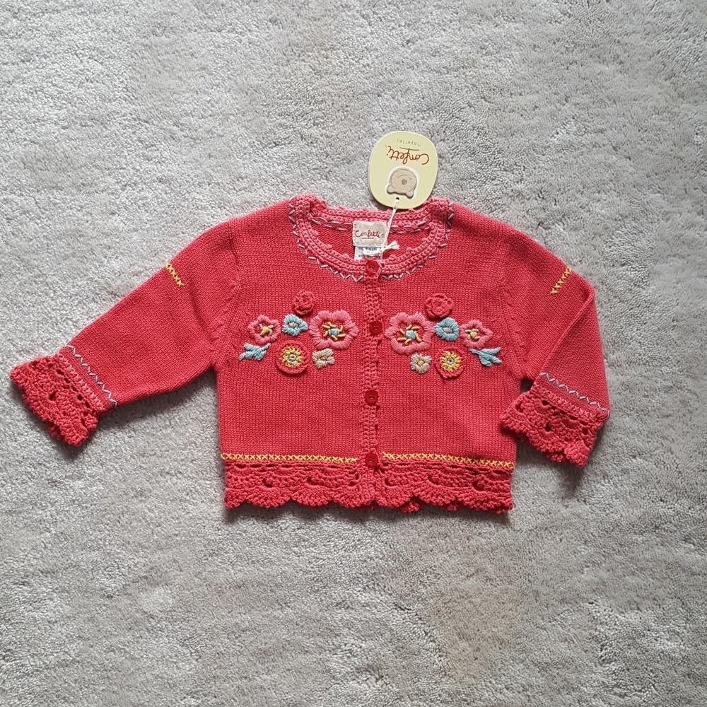 Confetti Rouge Infant Cardigan (9M)